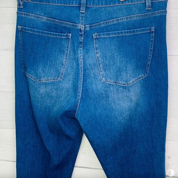 Soft Surroundings Womens High Rise Jeans Slim Leg Stretch Petite Size 14P - Picture 9 of 13